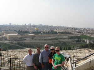 Overlooking Jerusalem on the Mt. of Olives