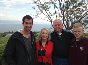 Our team on the Mount of Beatitudes